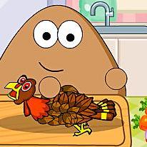 POU THANKSGIVING DAY SLACKING jogo online gratuito em