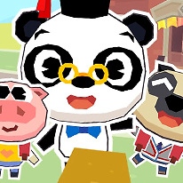 espina camioneta no pagado DR.PANDA SCHOOL juego gratis online en Minijuegos