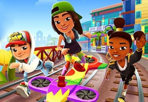 Jogue Surfistas: Mônaco, um jogo de Surfista de Metrô