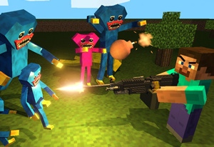 MINECRAFT SHOOTER: HUGGY'S ATTACK! jogo online gratuito em