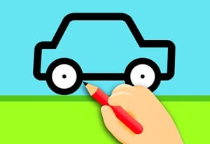 how to draw a simple car crash