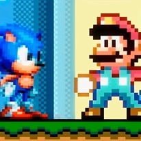 Sonic in Super Mario World