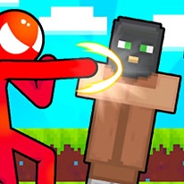 Red Stickman vs Monster School 🔥 Play online